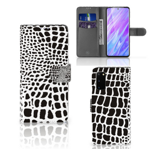 Samsung Galaxy S20 Telefoonhoesje met Pasjes Slangenprint