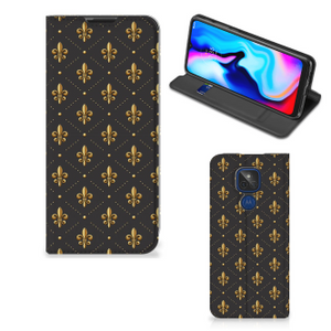 Motorola Moto G9 Play Hoesje met Magneet Franse Lelie