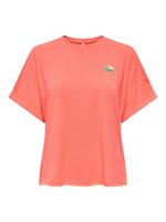 Only Onlminna S/s Top Cs Pr Jrs T-shirts Fiery Coral