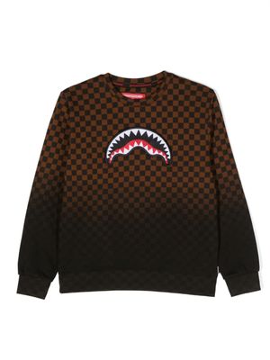 sprayground kid Sweater met logopatch - Bruin