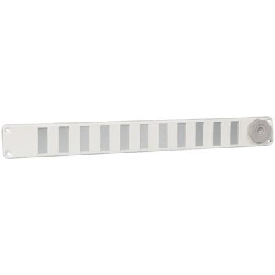 Nedco schuifrooster aluminium wit 370x40 mm