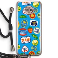 Fruitsticker: Motorola Moto G6 Transparant Hoesje met koord Fruitsticker: Motorola Moto G6 Transparant Hoesje met koord