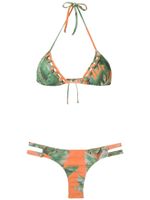 Amir Slama bikini à bonnets triangle - Vert - thumbnail