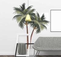Muurstickers bloemen palmboom bomen - thumbnail