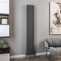 Eastbrook Hadleigh radiator 30x180cm aluminium 1003W antraciet - thumbnail