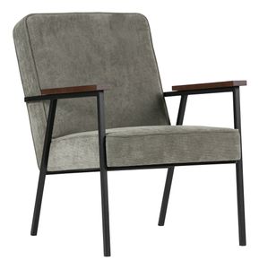 WOOOD Fauteuil 'Sally', kleur Vergrijsd Groen