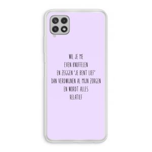 Relatief: Samsung Galaxy A22 4G Transparant Hoesje
