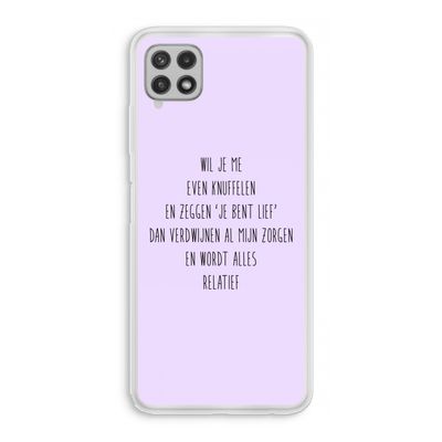 Relatief: Samsung Galaxy A22 4G Transparant Hoesje