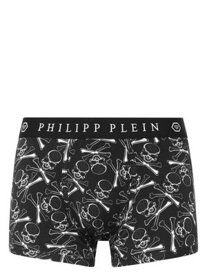 Philipp Plein boxer à imprimé tête de mort - Noir