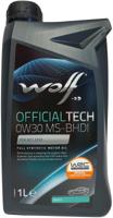 Wolf motorolie "officialtech ms-bhdi" motoroil 0w30 1l off.tech ms-bhdi