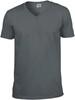 Gildan G64V00 Softstyle® Adult V-Neck T-Shirt - Charcoal (Solid) - S