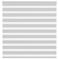 Zebra rolgordijn 145x150 cm stofbreedte 140,9 cm lichtgrijs