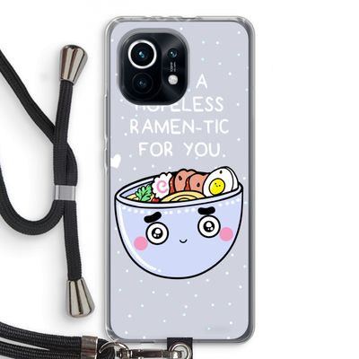 I'm A Hopeless Ramen-Tic For You: Xiaomi Mi 11 Transparant Hoesje met koord
