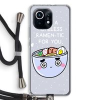I'm A Hopeless Ramen-Tic For You: Xiaomi Mi 11 Transparant Hoesje met koord