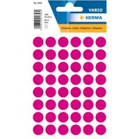 Etiket herma 1856 rond 13mm roze 240stuks