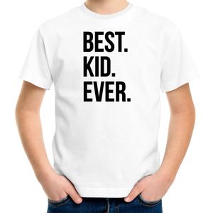 Best kid ever punt cadeau t-shirt wit voor kinderen/kids