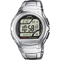 Casio WV-58DE-1AVEG Horloge Zendergestuurd (l x b x h) 53.4 x 43.7 x 12 mm Zilver Materiaal (behuizing): RVS, Hars Materiaal (armband): RVS - thumbnail