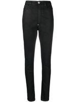 Philipp Plein legging en jean à taille haute - Noir - thumbnail