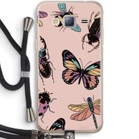 Tiny Bugs: Samsung Galaxy J3 (2016) Transparant Hoesje met koord