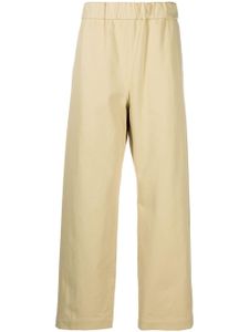 Auralee pantalon droit à taille élastiquée - Jaune