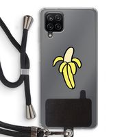 Banana: Samsung Galaxy A12 Transparant Hoesje met koord