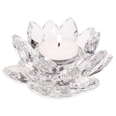 Sfeerlicht Lotus Kristalglas