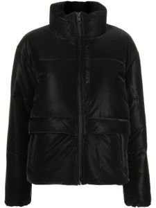 Calvin Klein Jeans veste imprimée à col montant - Noir