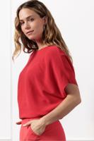 Studio Anneloes Lenti Pullover 12708 Trui Korte Mouw 2800 Coral Red
