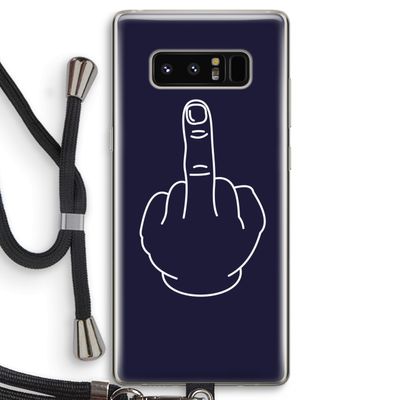 F**k U: Samsung Galaxy Note 8 Transparant Hoesje met koord