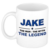 Jake The man, The myth the legend cadeau koffie mok / thee beker 300 ml