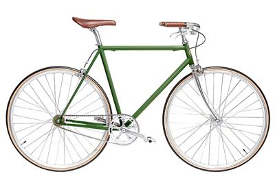 Jitensha Tokyo Matcha/Alu/Camel Single Speed Fiets Jitensha Tokyo Matcha/Alu/Camel Single Speed Fiets