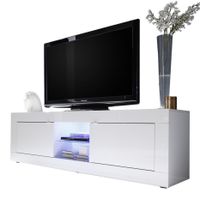 Tv-meubel Tonic 181 cm breed in hoogglans wit - thumbnail