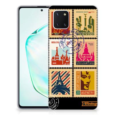 Samsung Galaxy Note 10 Lite | Silliconen Back Cover | Postzegels