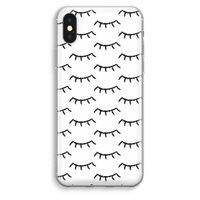 Wimpers: iPhone XS Max Transparant Hoesje Wimpers: iPhone XS Max Transparant Hoesje