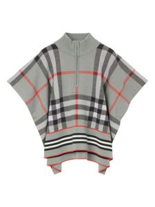 Burberry Kids pull à col zippé - Gris