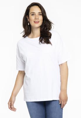 Yoek T-shirt wijd | Wit | Maat 42/44