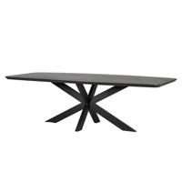 Richmond Deens Ovale Eettafel 'Bonvoy' Eiken, 235 x 100cm, kleur Zwart
