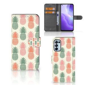 OPPO Find X3 Lite Book Cover Ananas