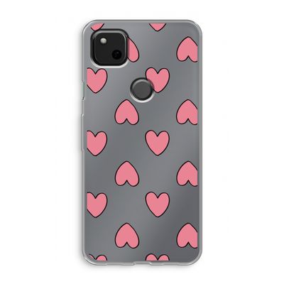 Ondersteboven verliefd: Google Pixel 4a Transparant Hoesje
