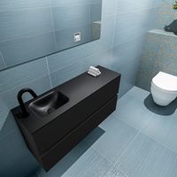 Mondiaz Ada 100cm toiletmeubel urban met wastafel urban links 1 kraangat