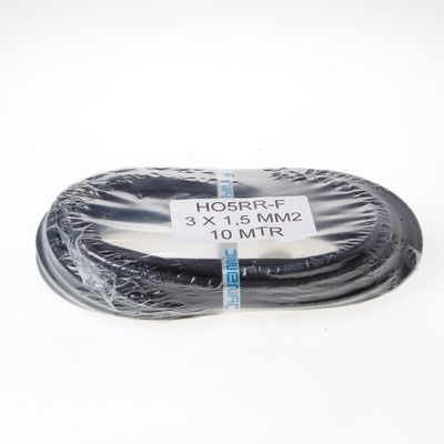 Kabel neopr.zwart 3x1.5 (10m)