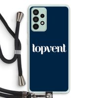 Topvent Navy: Samsung Galaxy A52s 5G Transparant Hoesje met koord