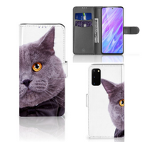 Samsung Galaxy S20 Telefoonhoesje met Pasjes Kat