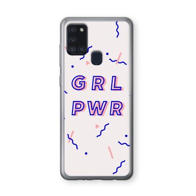 GRL PWR: Samsung Galaxy A21s Transparant Hoesje