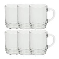 Arcoroc Theeglazen - 12x stuks - glas - 250 ml - stapelbaar - Koffieglazen