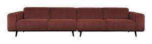 BePureHome Bank 'Statement' 4-zits XL, Bouclé, kleur Chestnut