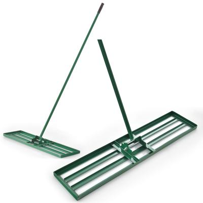 Gazon Nivelleerhark 106 x 25 cm Metalen Tuinhark met Ergonomische Handgreep Gazon Nivelleerwerktuig voor Binnentuin