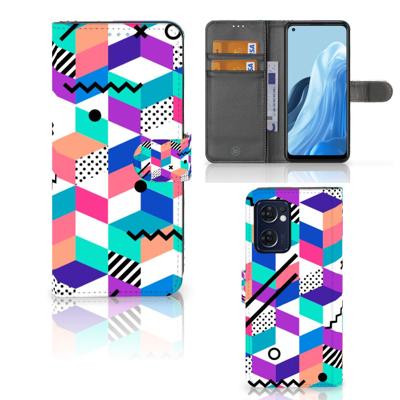 OPPO Find X5 Lite | Reno 7 5G | Book Case | Blokken Kleurrijk