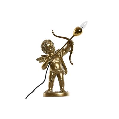 Bureaulamp Home ESPRIT Gouden Hars 220 V 31,5 X 22 X 47 cm