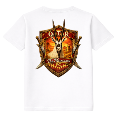 FC ELEVEN - Qatar The Maroons Heavy T-Shirt - Wit